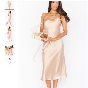 Show me Your MuMu Verona Cowl Dress S Champagne